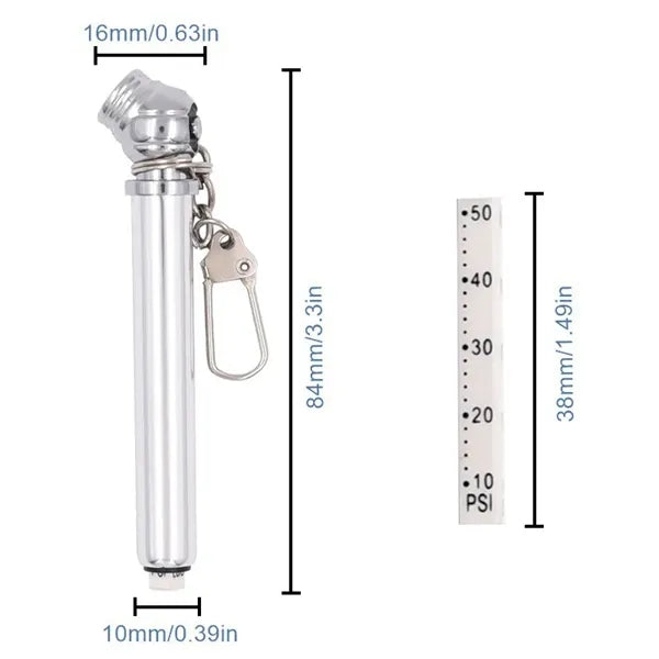 Mini Pressure Gauge Pen Multi-functional Keychain