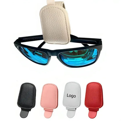Magnetic Leather Glasses Holder & Ticket Card Clip