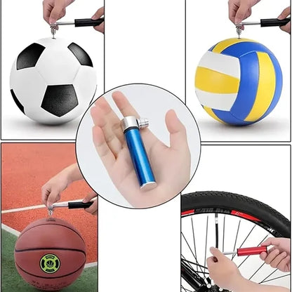 Aluminium Bicycle Air Pump Ball Pump Easy Inflatable
