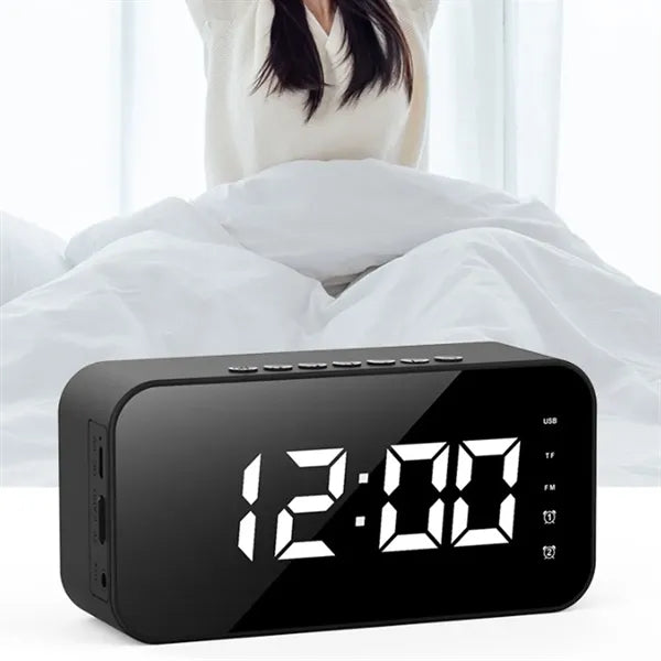 Multifunctional Mirror Alarm Clock Card Bluetooth Speaker