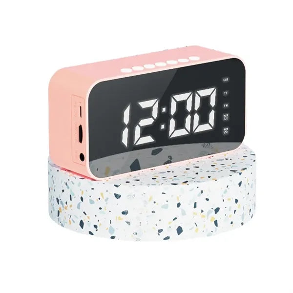 Multifunctional Mirror Alarm Clock Card Bluetooth Speaker