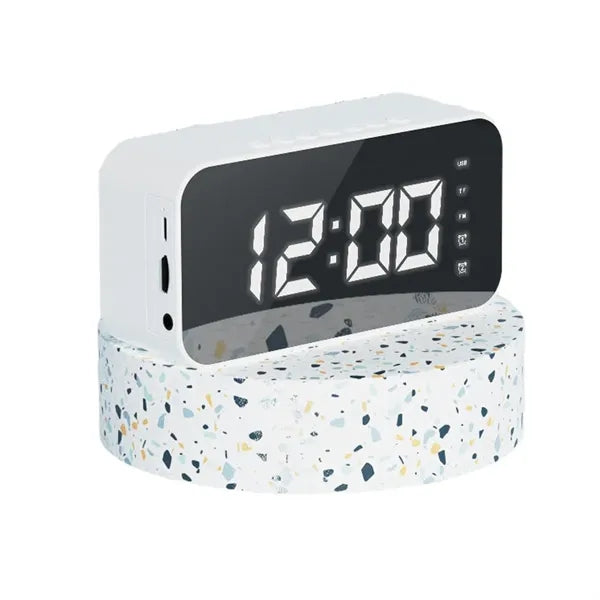 Multifunctional Mirror Alarm Clock Card Bluetooth Speaker