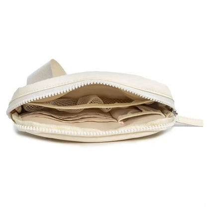Women'S Small Nylon RIFD Wristlet Wallet With 3 Zippers