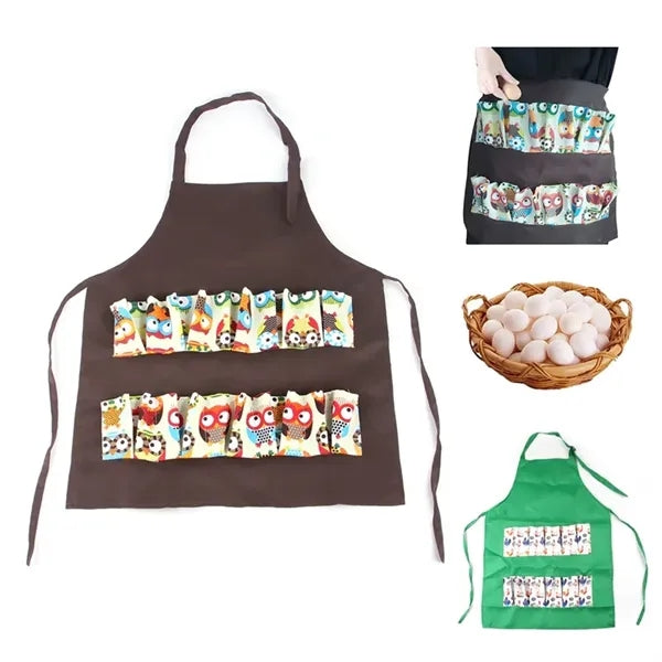 Adult and Kids Apron with Egg Pockets
