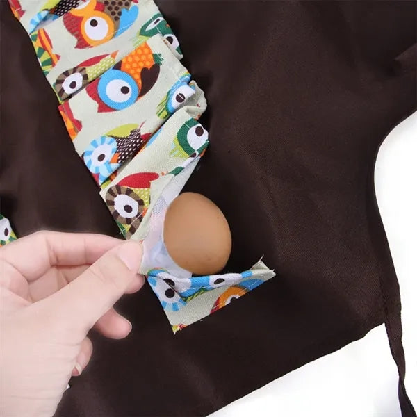 Adult and Kids Apron with Egg Pockets