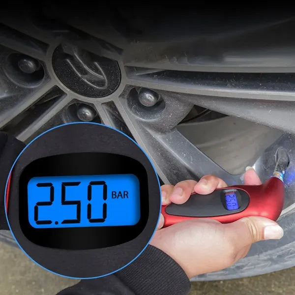 High-Precision Digital Tire Pressure Gauge With Handle