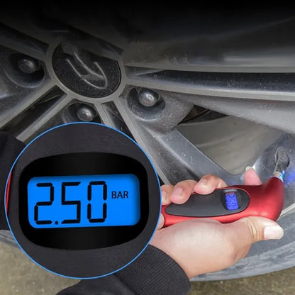 High-Precision Digital Tire Pressure Gauge With Handle
