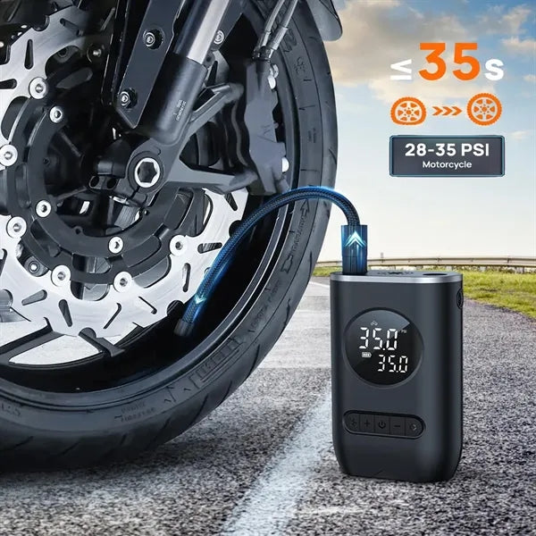 Portable Wireless Charging Digital Display Car Air Pump