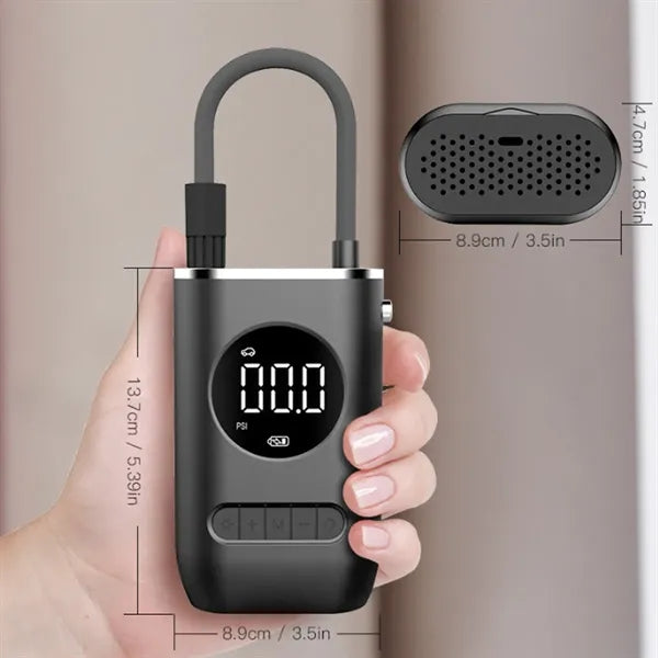 Portable Wireless Charging Digital Display Car Air Pump