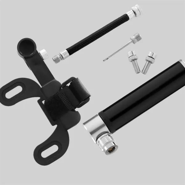 Portable Aluminum Bicycle Pump with Needle Storage Bag