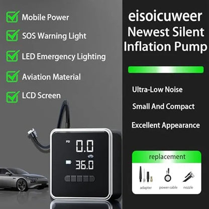 Portable Tire Inflator Powered by Cigarette Lighter