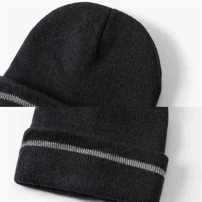 Adult Reflective Knit Beanie Hats
