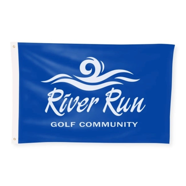 3' H x 5' W Team Flag Double Sided
