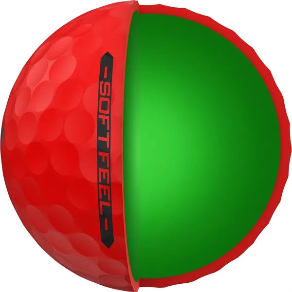 Srixon Soft Feel BRITE Golf Balls - 12 Pack