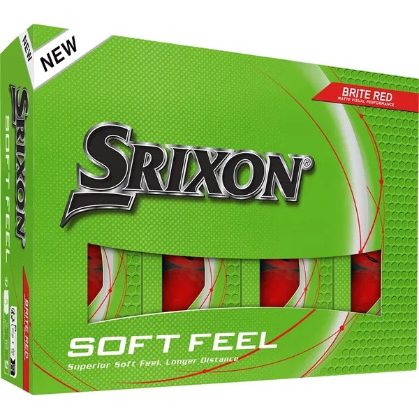 Srixon Soft Feel BRITE Golf Balls - 12 Pack
