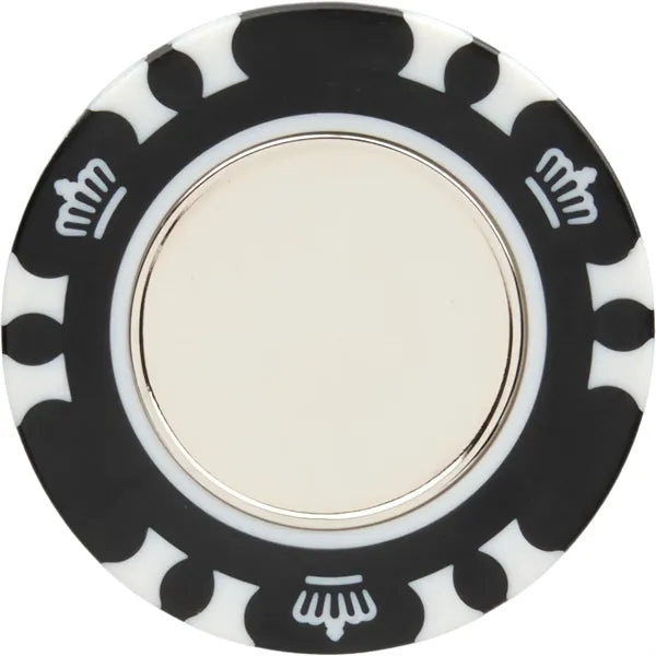 Recycled Poker Chip w/ Metal Ballmarker