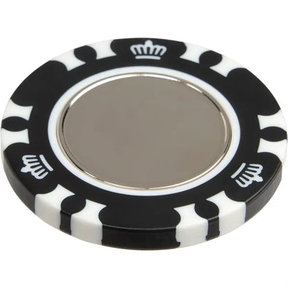 Recycled Poker Chip w/ Metal Ballmarker