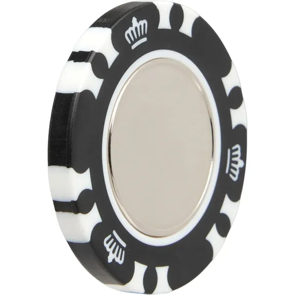 Recycled Poker Chip w/ Metal Ballmarker