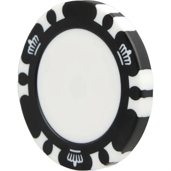 Recycled Poker Chip w/ Metal Ballmarker