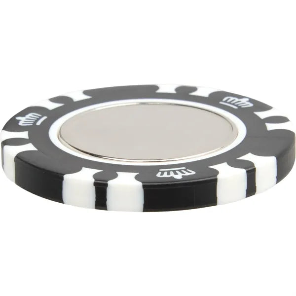 Recycled Poker Chip w/ Metal Ballmarker