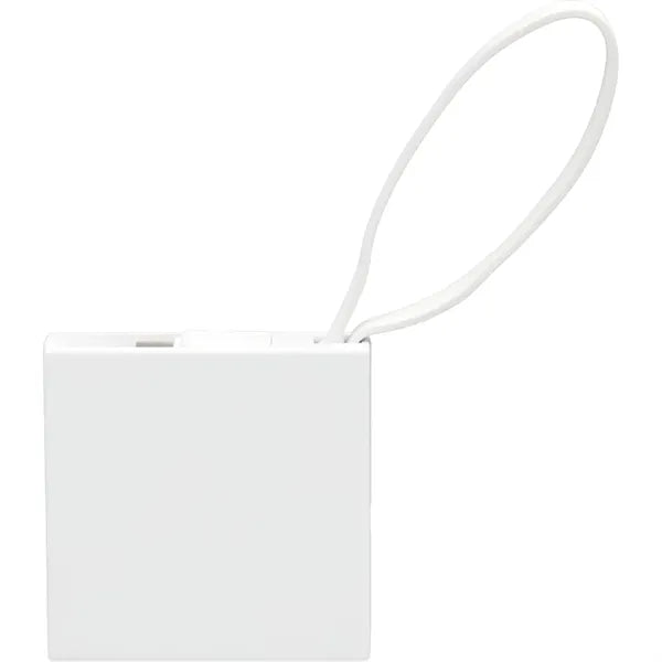 Recycled ABS 2000 mAh Power Bank with Type-C Cable
