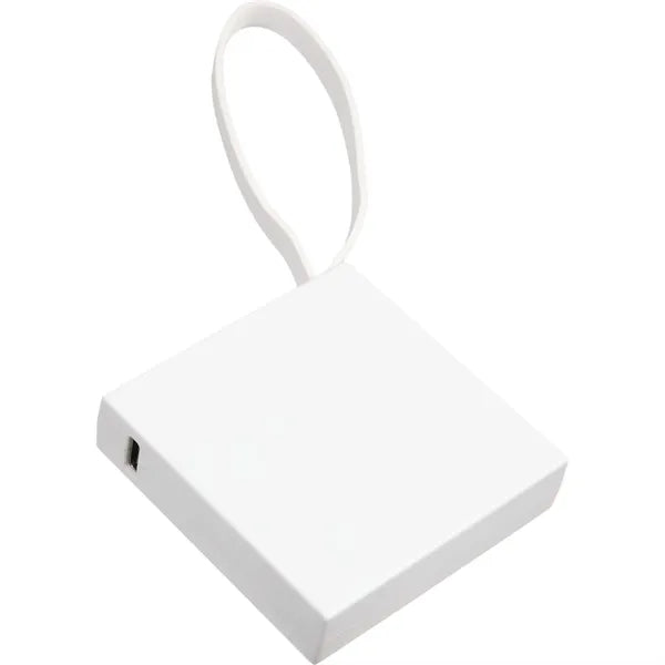 Recycled ABS 2000 mAh Power Bank with Type-C Cable