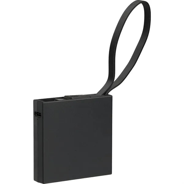 Recycled ABS 2000 mAh Power Bank with Type-C Cable