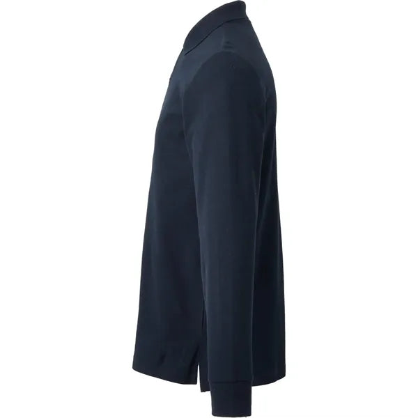 PALO Long Sleeve 100% Cotton Pique Polo - Men's