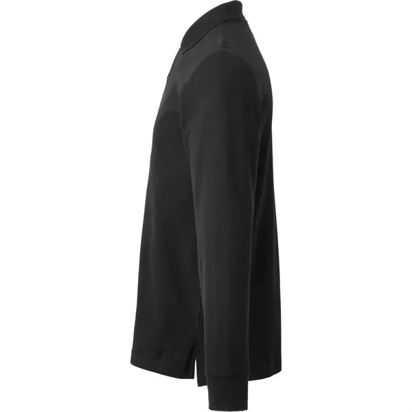 PALO Long Sleeve 100% Cotton Pique Polo - Men's
