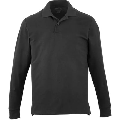 PALO Long Sleeve 100% Cotton Pique Polo - Men's