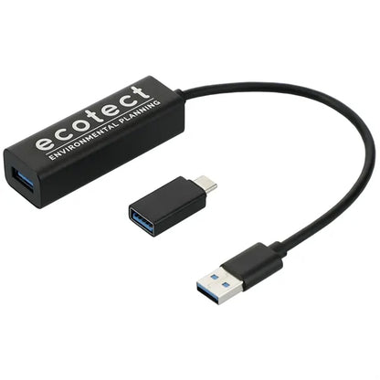 Aluminum 4-Port USB 3.0 Hub with Type C Adapter