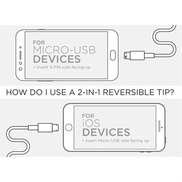 Paramount 3-in-1 Fabric Charging Cable