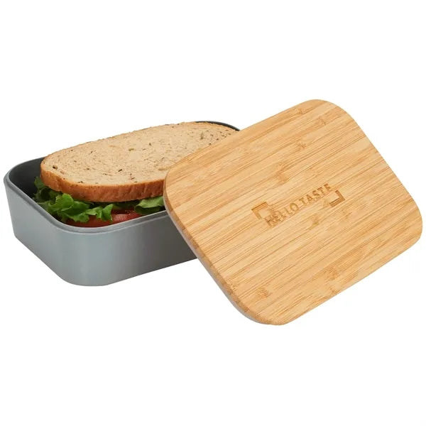 Bamboo Fiber Lunch Box with Cutting Board Lid