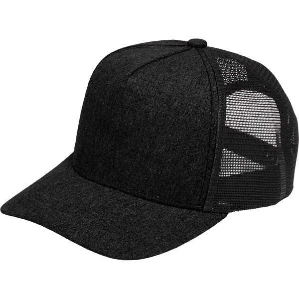 Recycled Cotton Canvas 5 Panel Mesh Back Ballcap