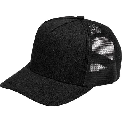 Recycled Cotton Canvas 5 Panel Mesh Back Ballcap