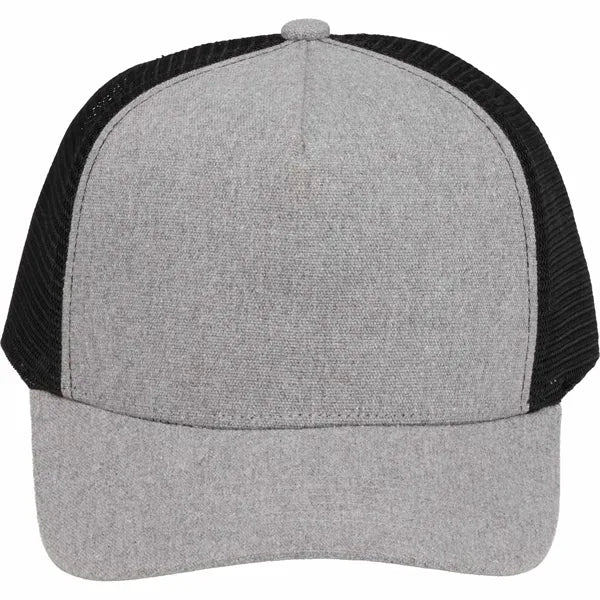 Recycled Cotton Canvas 5 Panel Mesh Back Ballcap