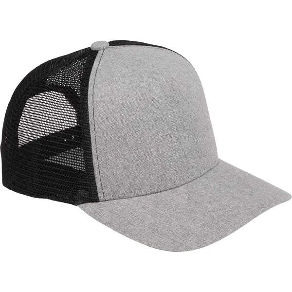 Recycled Cotton Canvas 5 Panel Mesh Back Ballcap