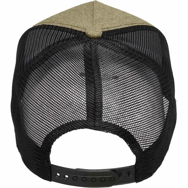 Recycled Cotton Canvas 5 Panel Mesh Back Ballcap