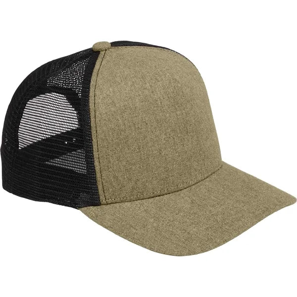 Recycled Cotton Canvas 5 Panel Mesh Back Ballcap