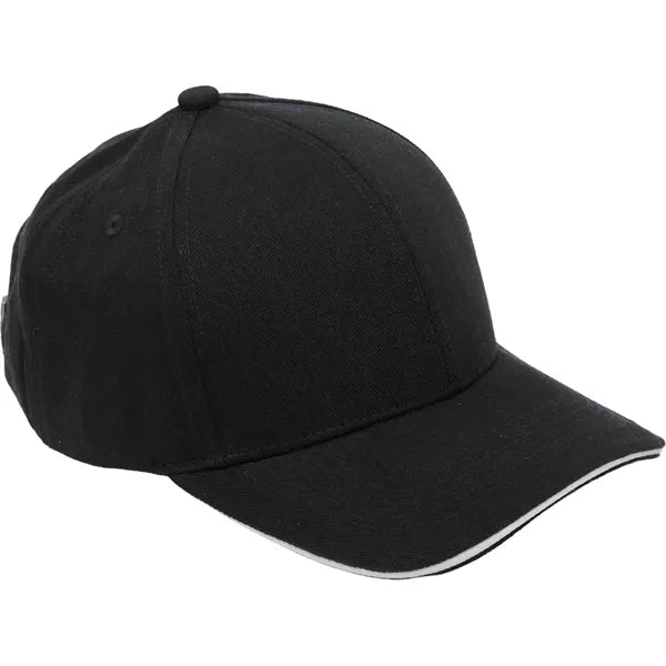 Recycled Cotton Twill 6 Panel Split Peak Ballcap