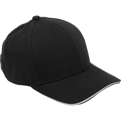 Recycled Cotton Twill 6 Panel Split Peak Ballcap