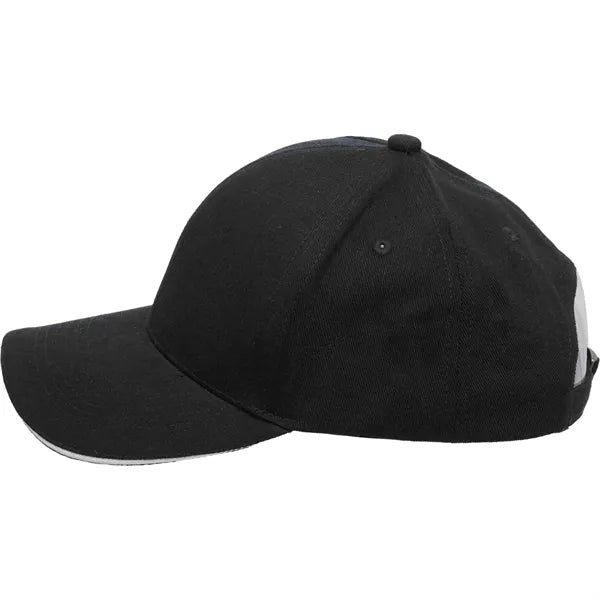 Recycled Cotton Twill 6 Panel Split Peak Ballcap