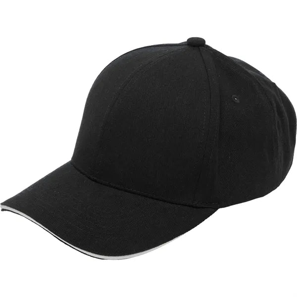 Recycled Cotton Twill 6 Panel Split Peak Ballcap
