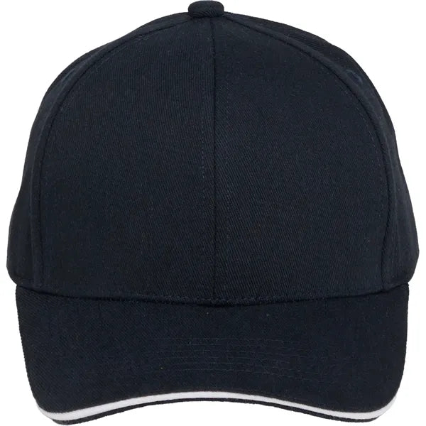 Recycled Cotton Twill 6 Panel Split Peak Ballcap