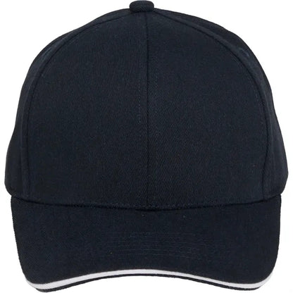Recycled Cotton Twill 6 Panel Split Peak Ballcap