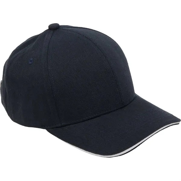 Recycled Cotton Twill 6 Panel Split Peak Ballcap