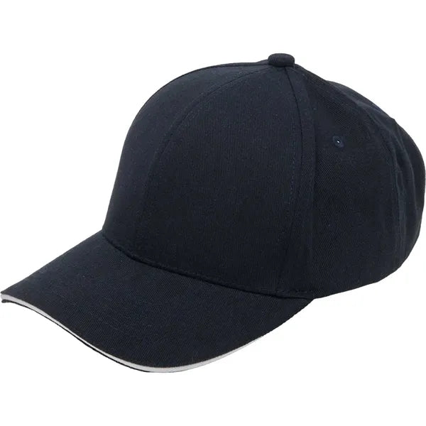 Recycled Cotton Twill 6 Panel Split Peak Ballcap