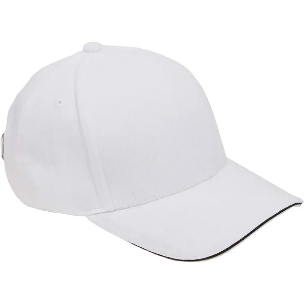 Recycled Cotton Twill 6 Panel Split Peak Ballcap