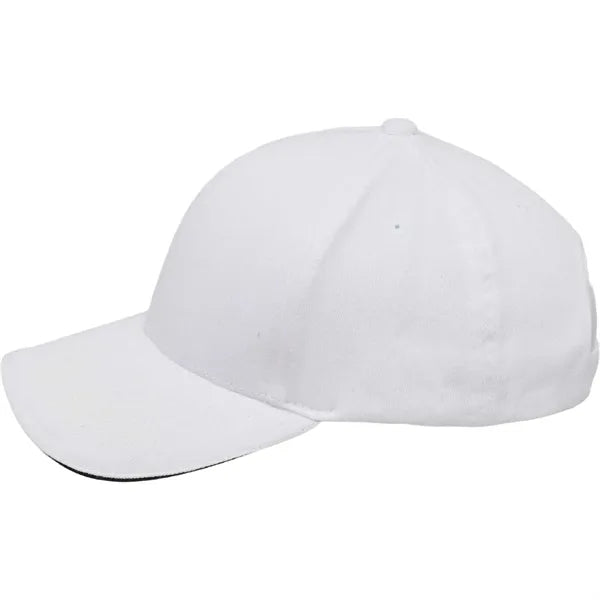 Recycled Cotton Twill 6 Panel Split Peak Ballcap