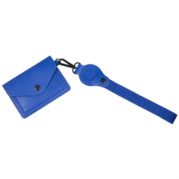 Recycled Wrist Lanyard with Card Holder